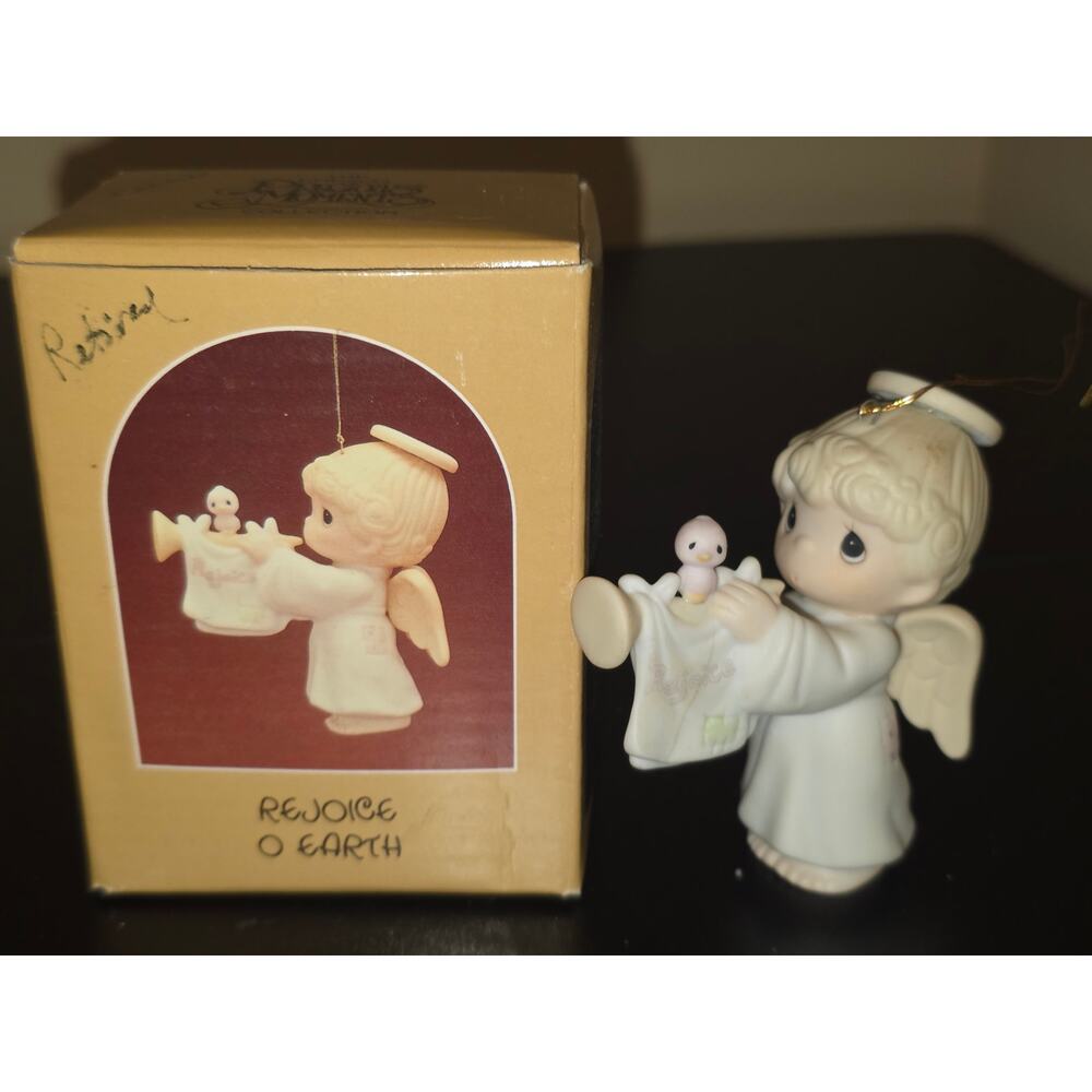 Precious Moments Rejoice O Earth Angel 1987 Ornament Enesco 113980